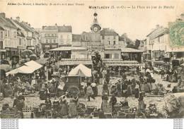 MONTLHERY LA PLACE UN JOUR DE MARCHE - Montlhery