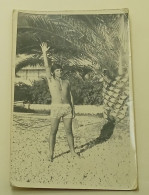 A Guy At Sea Under A Palm Tree - Personnes Anonymes