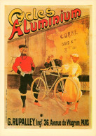 CPM- Affiche Publicité Cycles ALUMINIUM  "RUPALLEY" Coureur Champion Cycliste Belle époque *Course* Paris, Av. De Wagram - Publicidad