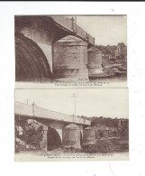 55 Saint Mihiel St  Lot 2CPA Pont En Ruines 1918 Photo Marcel Delboy Non Circulé - Saint Mihiel