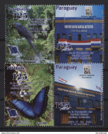 Paraguay YV 3092/5 MNH 2012 Liberal Party P.I.R.A Ara Et Papillon - Paraguay