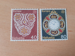 TIMBRES   SUISSE     EUROPA    1976    N  1003  /  1004   COTE  3,00  EUROS   NEUFS   LUXE** - 1976