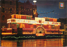 Navigation Sailing Vessels & Boats Themed Postcard Blackpool Illuminated Tram Paddle Steamer 1987 - Sailing Vessels