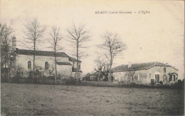 Cpa..47..REAUP..LOT ET GARONNE..L'EGLISE..LE BATIMENT A DROITE ABRITE DE NOS JOURS LA MAIRIE.. - Autres & Non Classés