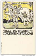 Cpa Ak Pk Lithographie Bruges Brugge Van Acker Cortege Historique Antoine De Bourgogne - Brugge