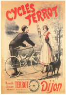CPM- Affiche Publicité Cycles "TERROT, Dijon" Affiche De DANTÉ - Cycliste Charmeur Et Jolie Bergère *TBE* - Publicidad