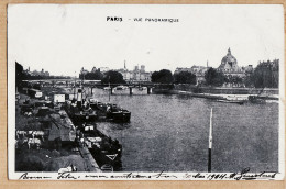 24061 /⭐ ◉  PARIS  Bords De Seine Péniches Quai Marchandises Vue Panoramique 20 Mai 1904 à GINESTOUS Belley - The River Seine And Its Banks