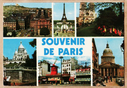 24069 /⭐ ◉  PARIS SOUVENIR Multivues Butte Montmartre Moulin-Rouge Sacré-Coeur Panthéon Tour Eiffel Notre-Dame LYNA - Mehransichten, Panoramakarten