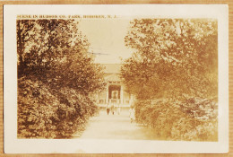 24033 / Rare HOBOKEN New Jersey Scene HUDSON Park Carte-Photo 1910 De André à Veuve LEGU Rue Henri Quatre Le Havre - Sonstige & Ohne Zuordnung