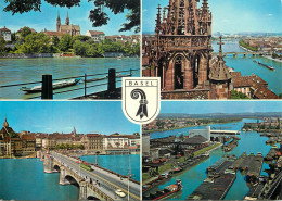 Navigation Sailing Vessels & Boats Themed Postcard Basel Transport Barges - Sailing Vessels