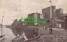 R549059 Castletown. Castle Rushen And Harbour. Valentine. Phototone Series. Pict - World