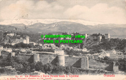 R549409 Granada. La Alhambra Y Sierra Nevada Desde S. Cristobal. A. Linares. No. - World