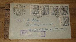 ESPANA, Belle Enveloppe, Avion, Censure - 1945  ......... Boite1 ...... 240424-138 - Cartas & Documentos