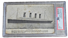 PSA Graded 1912 Steamer TITANIC Postcard Unposted Divided Back. - Autres & Non Classés