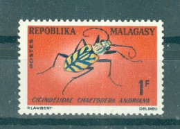 REPUBLIQUE MALGACHE - N°420** MNH.LUXE. SCAN DU VERSO. Insectes. - Autres & Non Classés