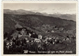 MARZIO - PANORAMA CON VISTA MONTI SVIZZERI - VARESE - 1956 - Varese