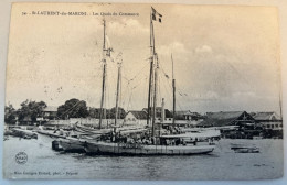 St-Laurent Du Maroni Les Quais Du Commerce  Mm Georges Evrard Phot Déposé Voyagé 1904 - Saint Laurent Du Maroni