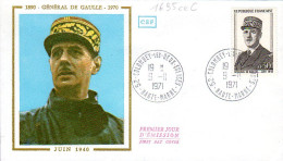 France 1695ceC Fdc Hommage Au Général De Gaulle - De Gaulle (Generale)