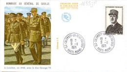 France 1695jfC Fdc Hommage Au Général De Gaulle, Radio Londres - De Gaulle (Generaal)