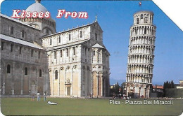 Italy: Telecom Italia Value € - Kisses From Pisa, Piazza Dei Miracoli - Öff. Werbe-TK