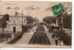 Carte Postale Ancienne Le Vésinet - La Gare - Chemin De Fer - Le Vésinet