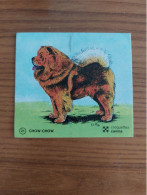 AUTOCOLLANT, Sticker, Chromo Croquettes Canina « nº21 CHOW-CHOW » (chien) - Autocollants