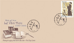 FDC Vietnam Viet Nam With Perf Stamp 2022 :700th Death Anniversary Of Le Van Huu, Vietnamese Historian (Ms1156) - Vietnam