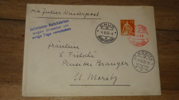 Enveloppe Cachet Rouge Julierpass - 1935  ......... Boite1 ...... 240424-145 - Marcophilie