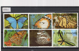 S. TOME' E PRINCIPE - FARFALLE - USED - Schmetterlinge