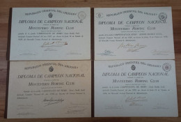 1926 - 1930 Uruguay President Of Republic Autographs Baltasar Brum - Gabriel Terra - Jose Serrato - Politiques & Militaires