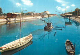 Navigation Sailing Vessels & Boats Themed Postcard Casal Borsetti Chanel Fishing Vessel - Sailing Vessels