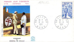 France 1696HL Fdc Hommage Au Général De Gaulle - De Gaulle (Generale)