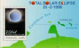Ned Antillen 1998 Blok Zonsverduistering - Total Solar Eclipse NVPH 1204, MNH** Postfris - Niederländische Antillen, Curaçao, Aruba