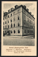 AK München, Hotel Stuttgarter Hof, Marsstrasse 2  - München