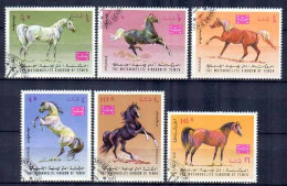 Chevaux Yemen 1967 (10) Yvert N° Non Répertorié Oblitéré Used - Pferde