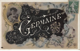 Prénom - N°90967 - Germaine - Portrait D'une Femme Dans Un Médaillon - Prénoms