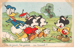 Disney - N°90901 - Fini De Jouer, Les Gosses ... Au Travail !!!  - Donald - Disneyland