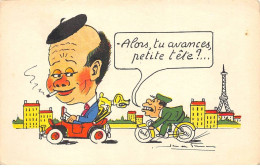 Humour - N°90724 - Alors, Tu Avances Petite Tête ? - Voiture Et Vélo - Humor