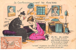 Politique - N°90706 - La Confession Avant Les Assises - Satirische