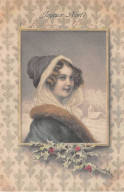 Illustrateur - N°91960 - Wichera - M.M. Vienne N°229 - Joyeux Noël - Jeune Fille Avec Un Manteau En Fourrure - Wichera