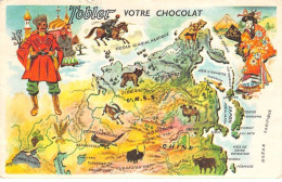 Publicité - N°91279 - N°7 Asie Du Nord - Tobler Votre Chocolat - Carte Géographique - Publicidad