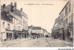 CAR-AAAP14-77-1072 - NANGIS - Rue De La Poterie - Commerces, Tailleur, Coiffeur - Nangis