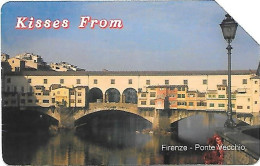 Italy: Telecom Italia Value € - Kisses From Firenze, Ponte Vecchio - Públicas  Publicitarias