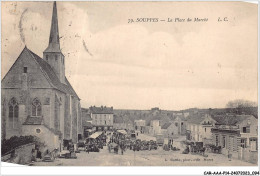 CAR-AAAP14-77-1057 - SOUPPES - La Place Du Marché - Souppes Sur Loing