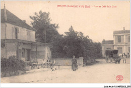 CAR-AAAP1-10-0040 - JESSAINS - Place Et Café De La Gare - Autres & Non Classés
