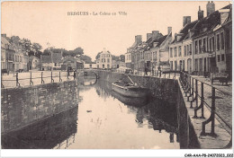 CAR-AAAP8-59-0543 - BERGUES - La Colme En Ville - Bateau - Bergues