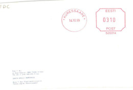Estonia:Kuressaare Machine Cancellation 3.10 1999, FDC - Estonia