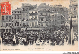 CAR-AAAP4-34-0267 - Meeting De MONTPELLIER - 9 Juin 1907 - Commerces - Carte Vendue En L'etat - Montpellier