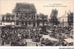 CAR-AABP2-50-0149 - CHERBOURG - Place Du Chateau Un Jour De Marché - Cherbourg