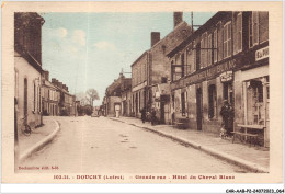 CAR-AABP2-45-0125 - DOUCHY - Grande Rue - Hotel Du Cheval Blanc - Autres & Non Classés